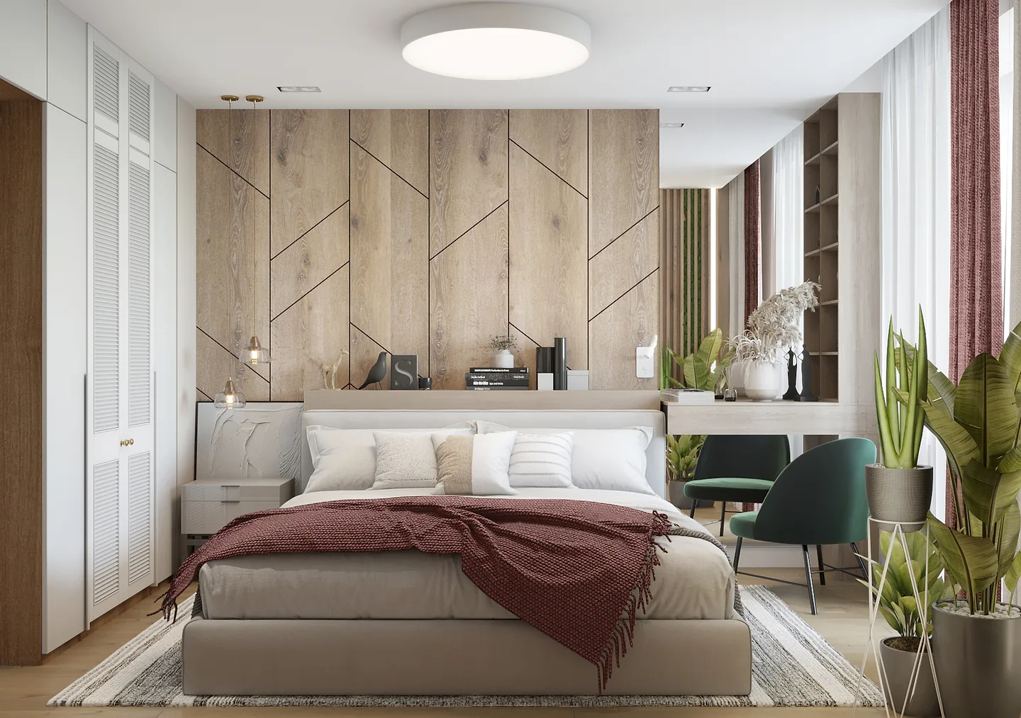 Interior view from the Study and Bedroom project — 2