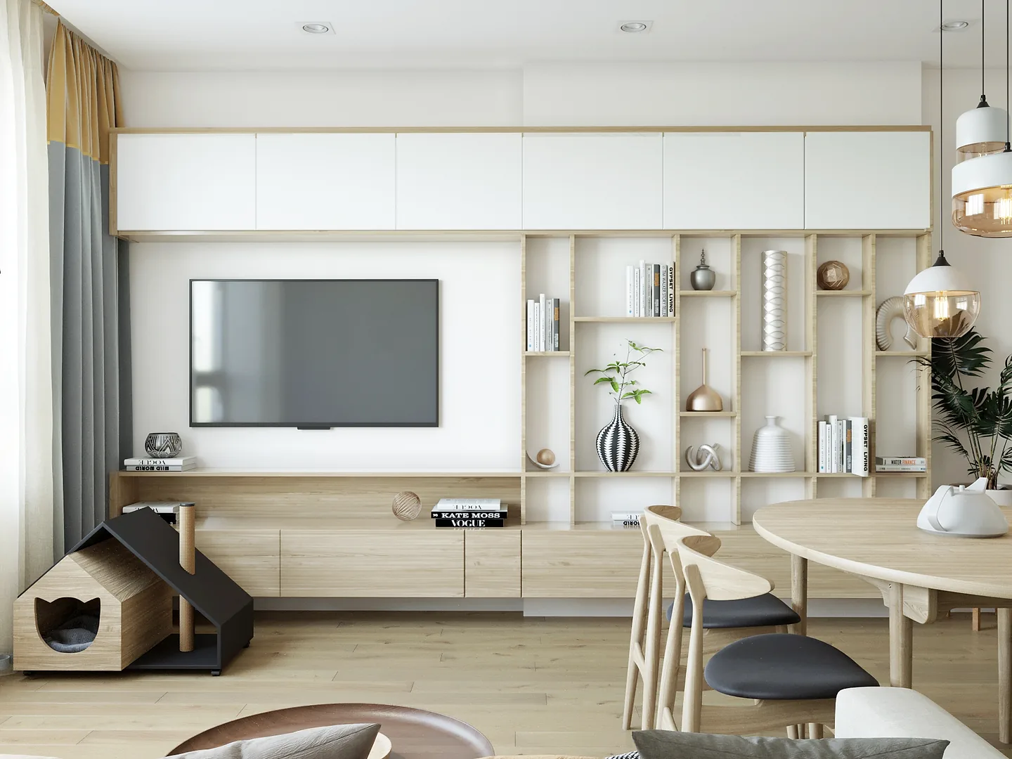 Interior view from the Kitchen-Living Room project — 2