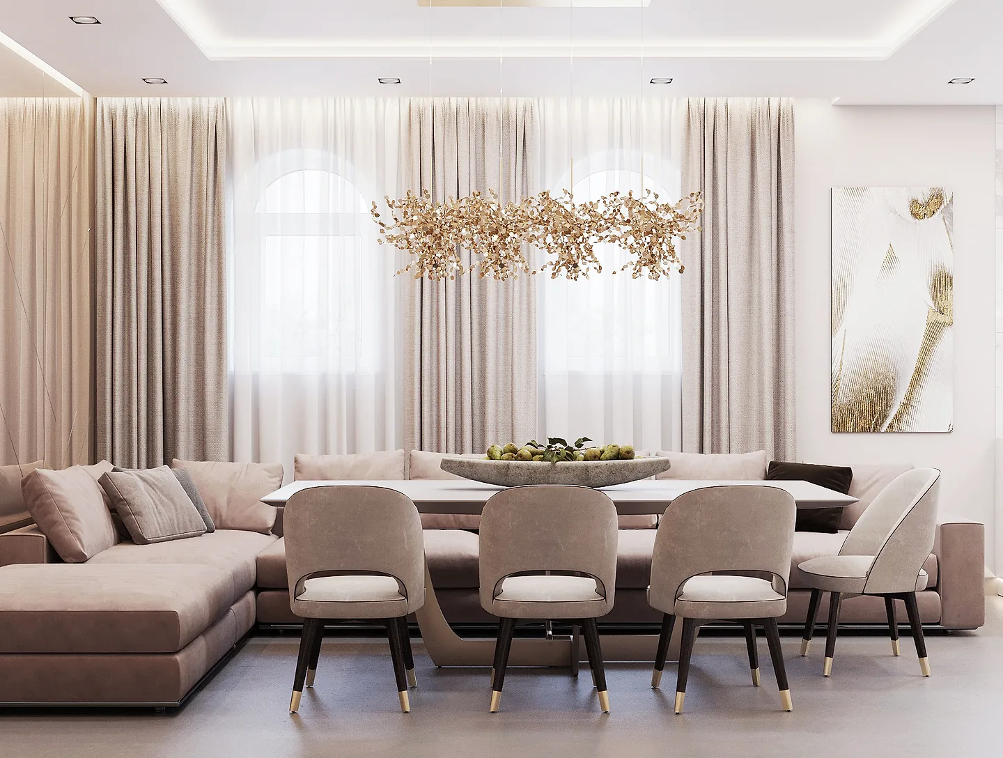 Interior view from the Kitchen-Dining project — 2