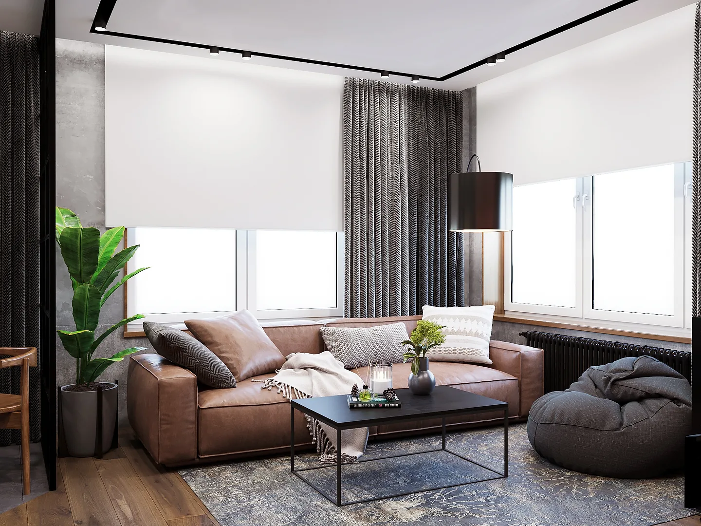 Brick and Steel — Kitchen-Living