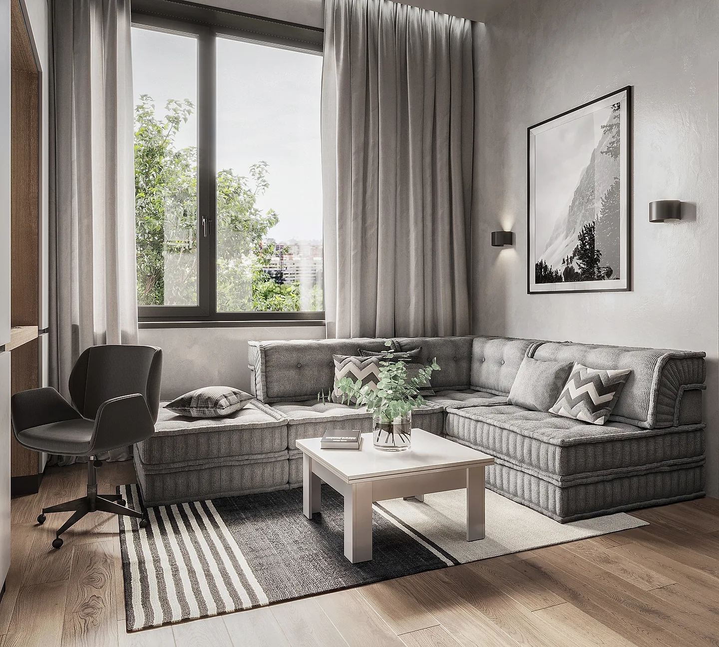 The Grey Living Room — Living Rooms