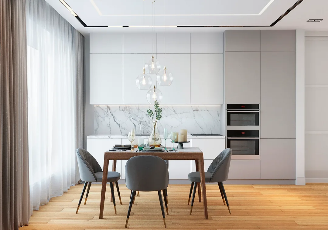 Interior view from the The Light Apartment project — 2